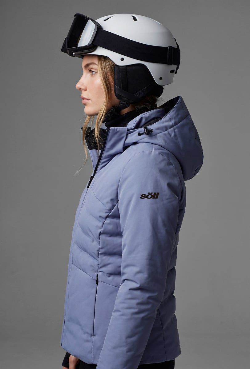 Chaqueta de esquí mujer Söll MATRIX Moonlight Blue – vista lateral - 4