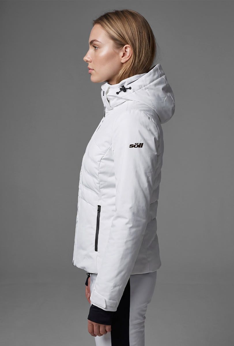 Chaqueta de esquí mujer Söll MATRIX White – vista lateral - 2