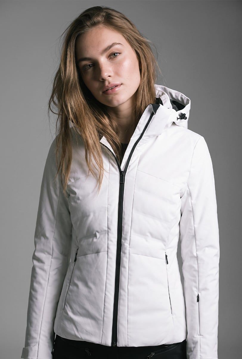 Chaqueta de esquí mujer Söll MATRIX White – primer plano - 3