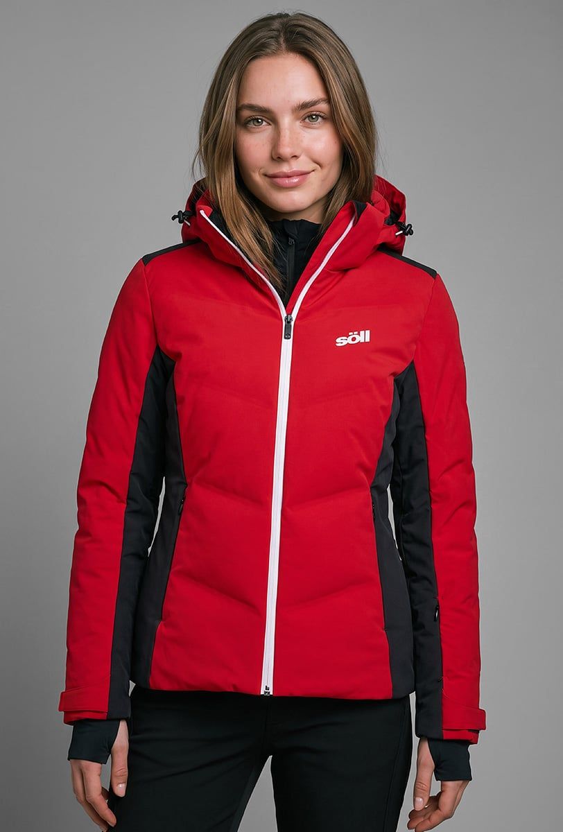 Chaqueta de esquí mujer Söll MOTION Red - 1