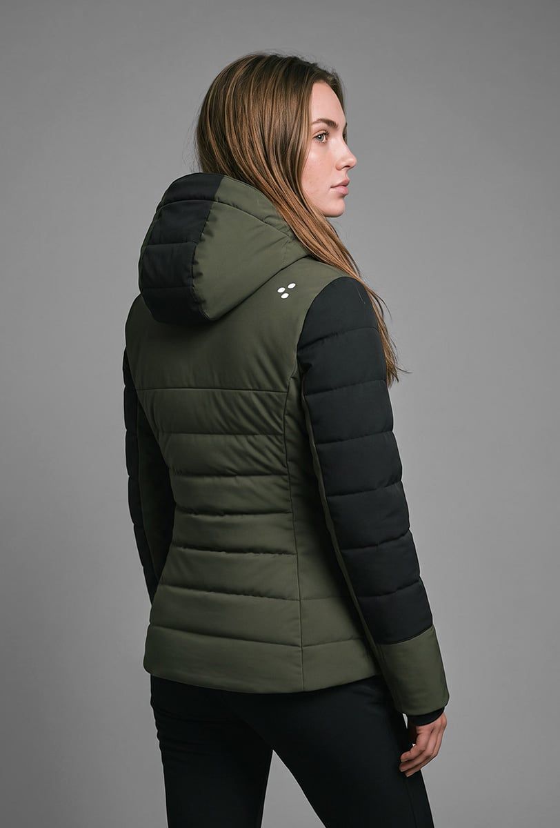 Chaqueta de esquí para mujer Söll NONIS Dark Olive – vista trasera - 4