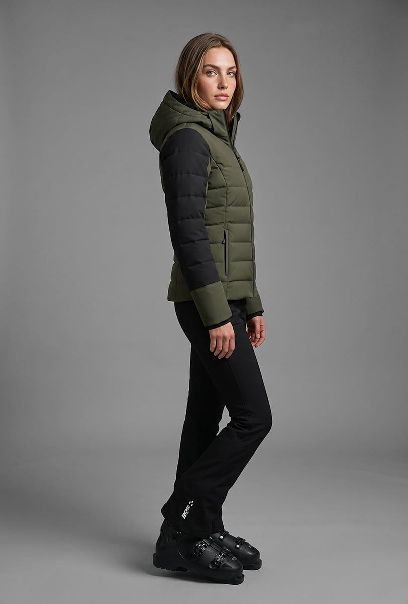 Chaqueta de esquí para mujer Söll NONIS Dark Olive – vista lateral - 5