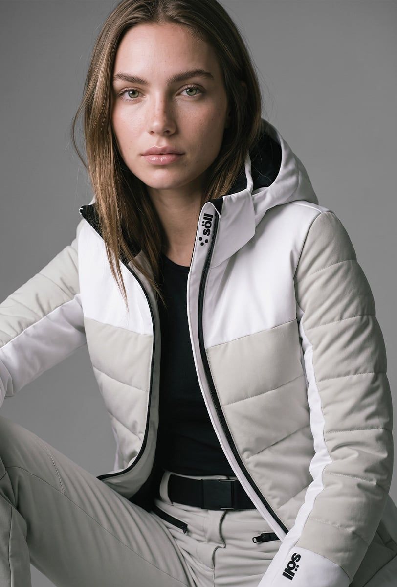 Chaqueta de esquí para mujer Söll NONIS White - 1