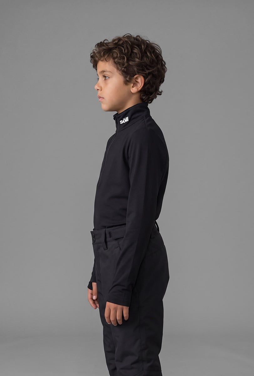Forro polar esquí infantil Söll ACTIVE II Black – vista lateral - 2