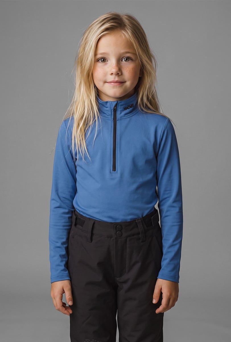 Forro polar esquí infantil Söll ACTIVE II Moonlight Blue – primer plano - 3