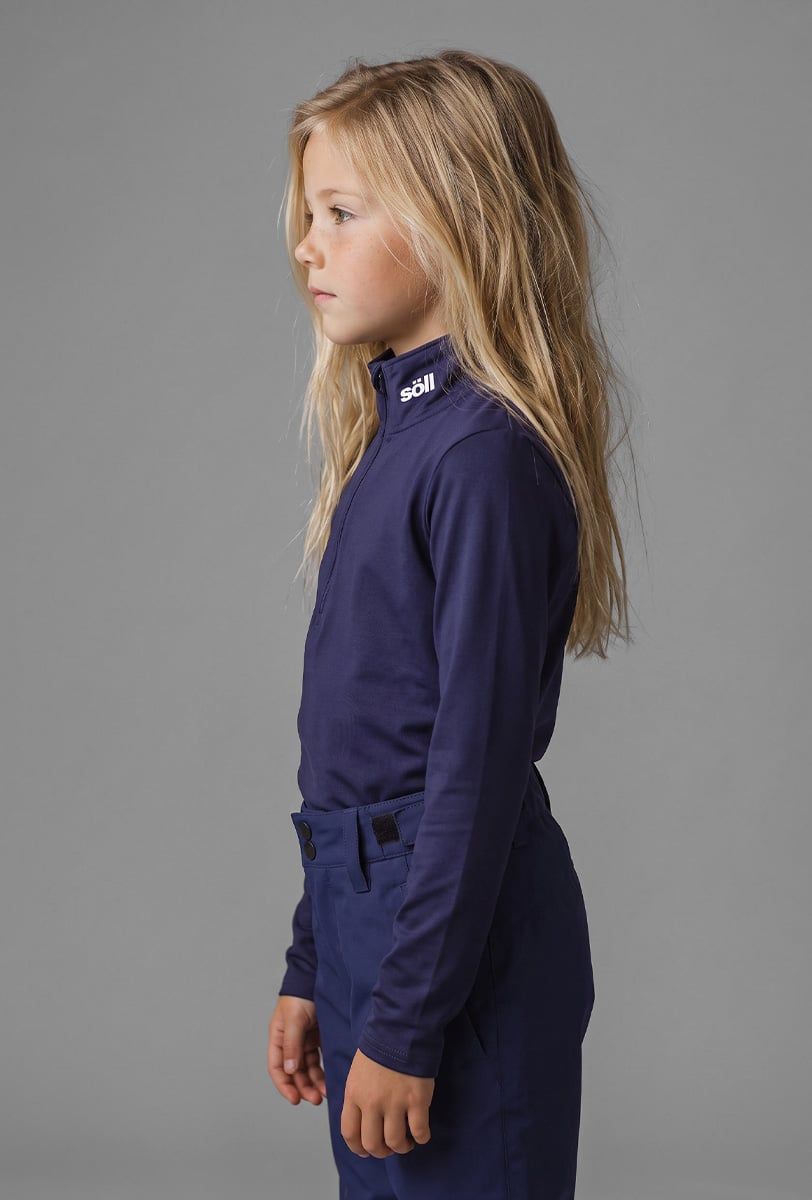 Forro polar esquí infantil Söll ACTIVE II Navy – vista lateral - 2