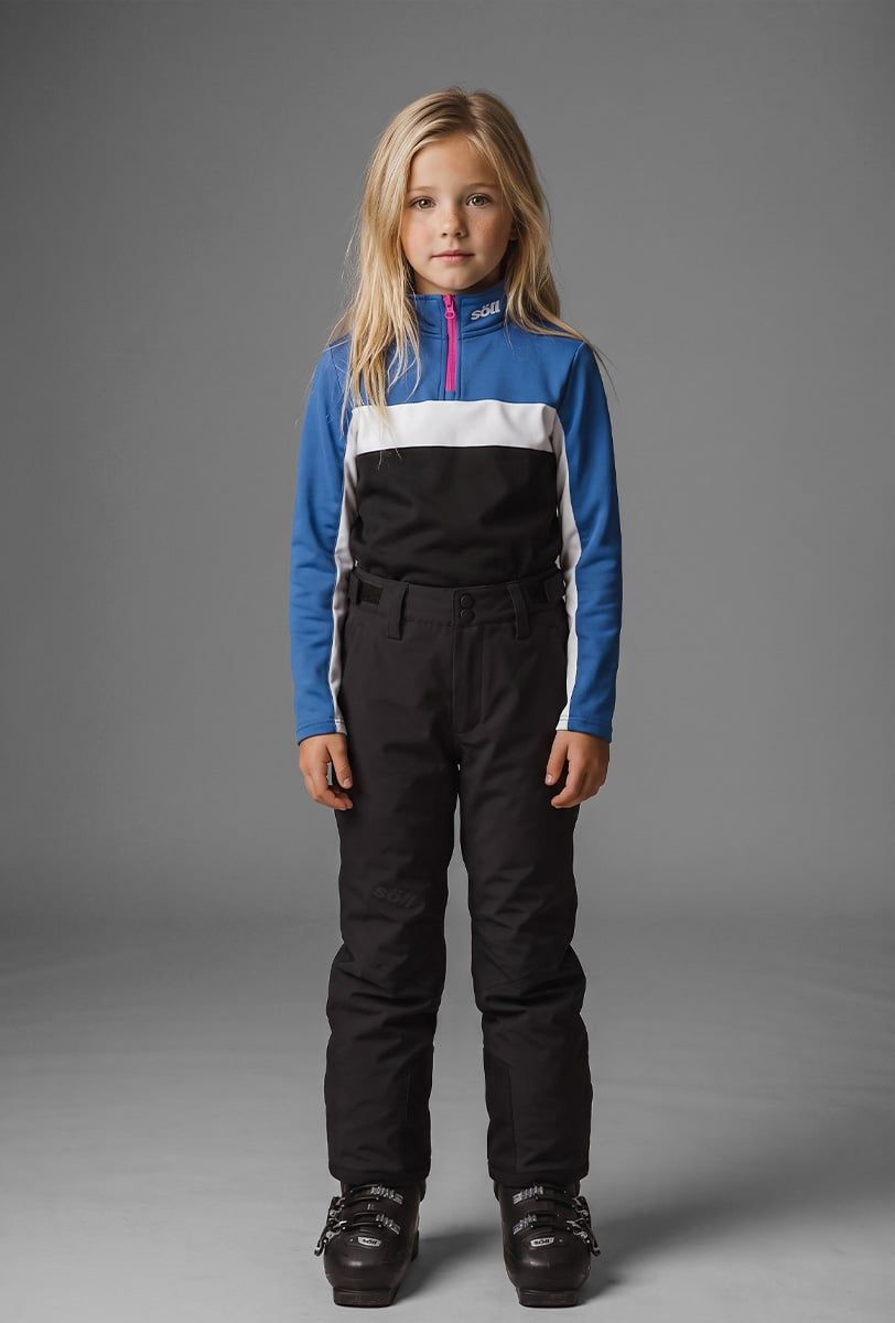 Forro polar esquí infantil Söll BORMIO Black - 1