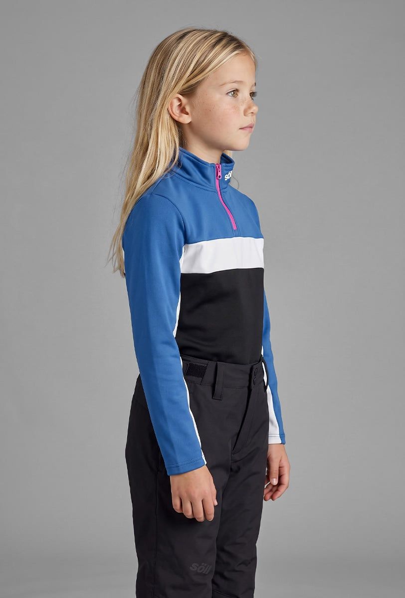 Forro polar esquí infantil Söll BORMIO Black – vista lateral - 2