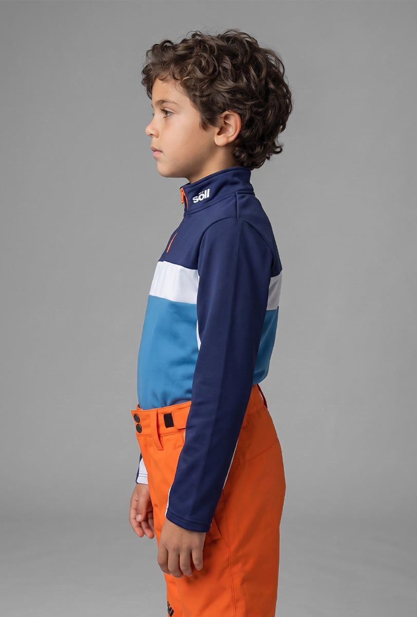 Forro polar esquí infantil Söll BORMIO Moonlight Blue – vista lateral - 3