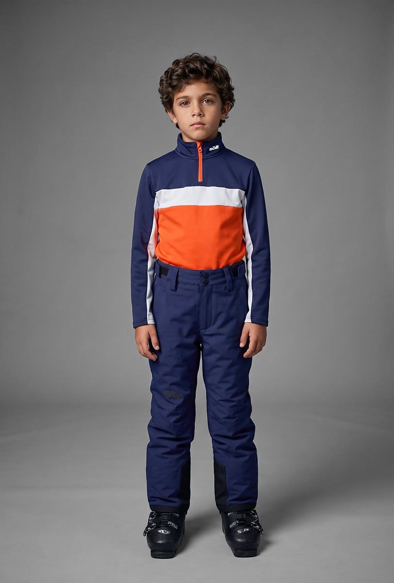 Forro polar esquí infantil Söll BORMIO Orange - 1