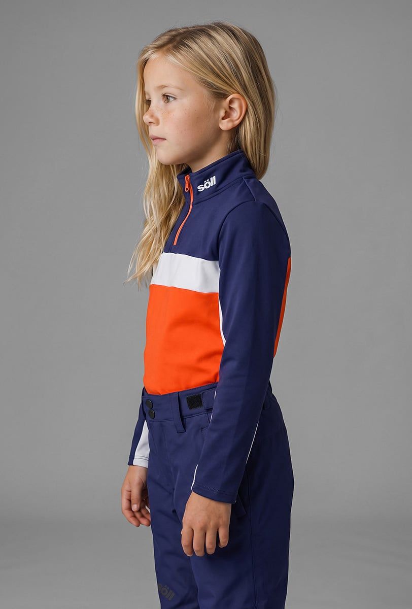 Forro polar esquí infantil Söll BORMIO Orange – vista lateral - 2