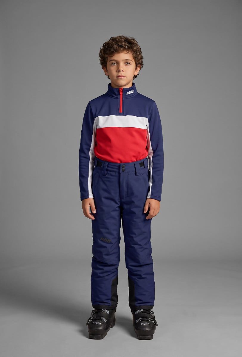Forro polar esquí infantil Söll BORMIO Red - 1