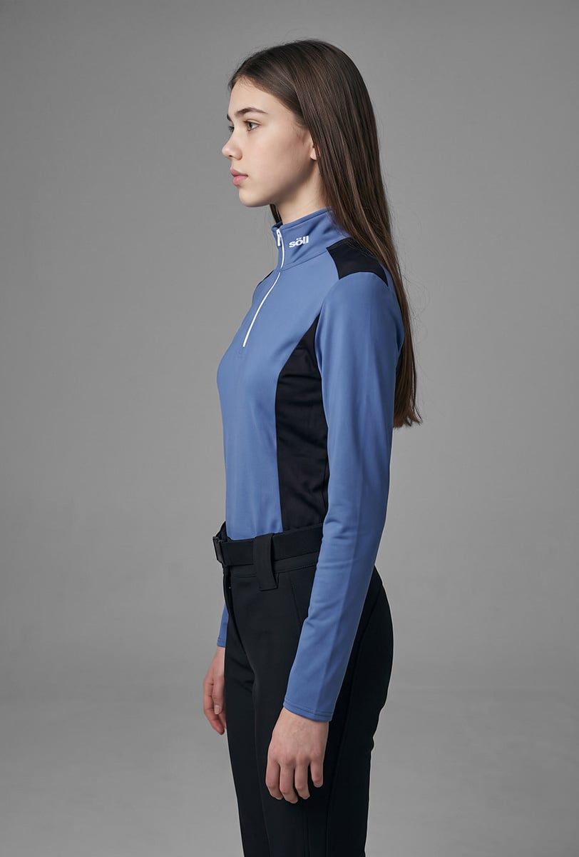 Forro polar esquí niña/chica Söll MEGEVE Moonlight Blue – vista lateral - 2