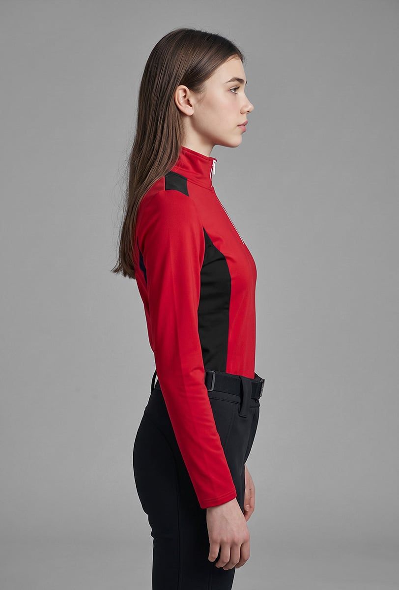Forro polar esquí niña/chica Söll MEGEVE Red – vista lateral - 2
