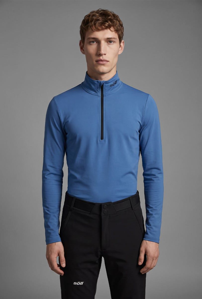 Forro polar esquí hombre Söll ACTIVE II Moonlight Blue – primer plano - 3