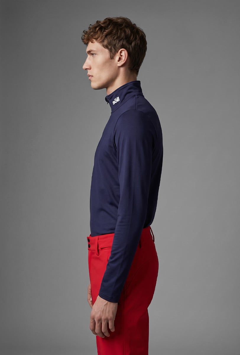 Forro polar esquí hombre Söll ACTIVE II Navy – vista lateral - 2