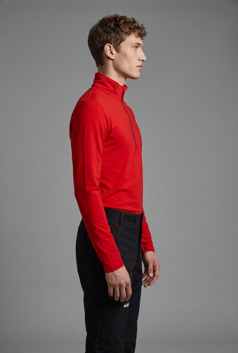 Forro polar esquí hombre Söll ACTIVE II Red – vista lateral - 3