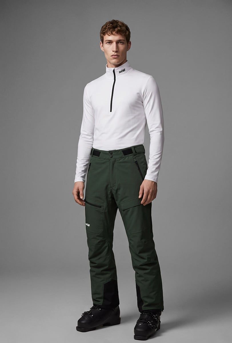 Forro polar esquí hombre Söll ACTIVE II White - 1