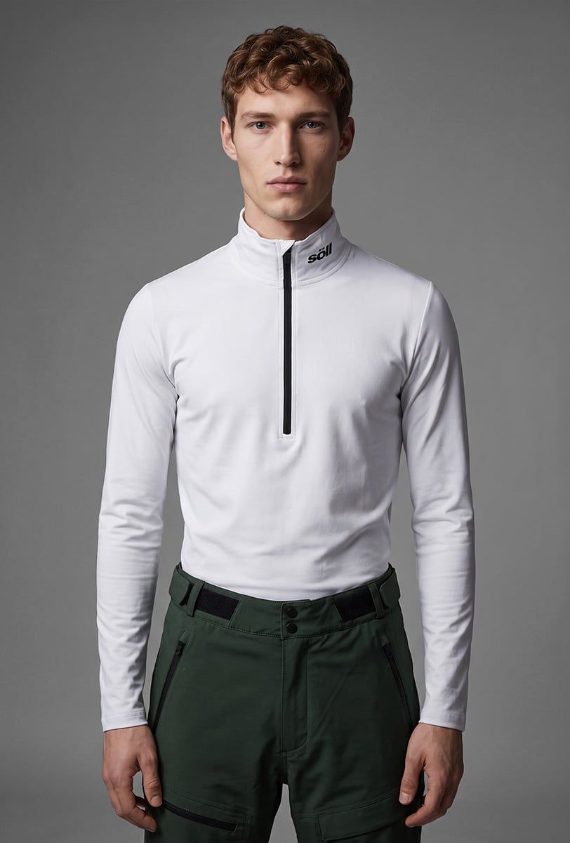 Forro polar esquí hombre Söll ACTIVE II White – primer plano - 2