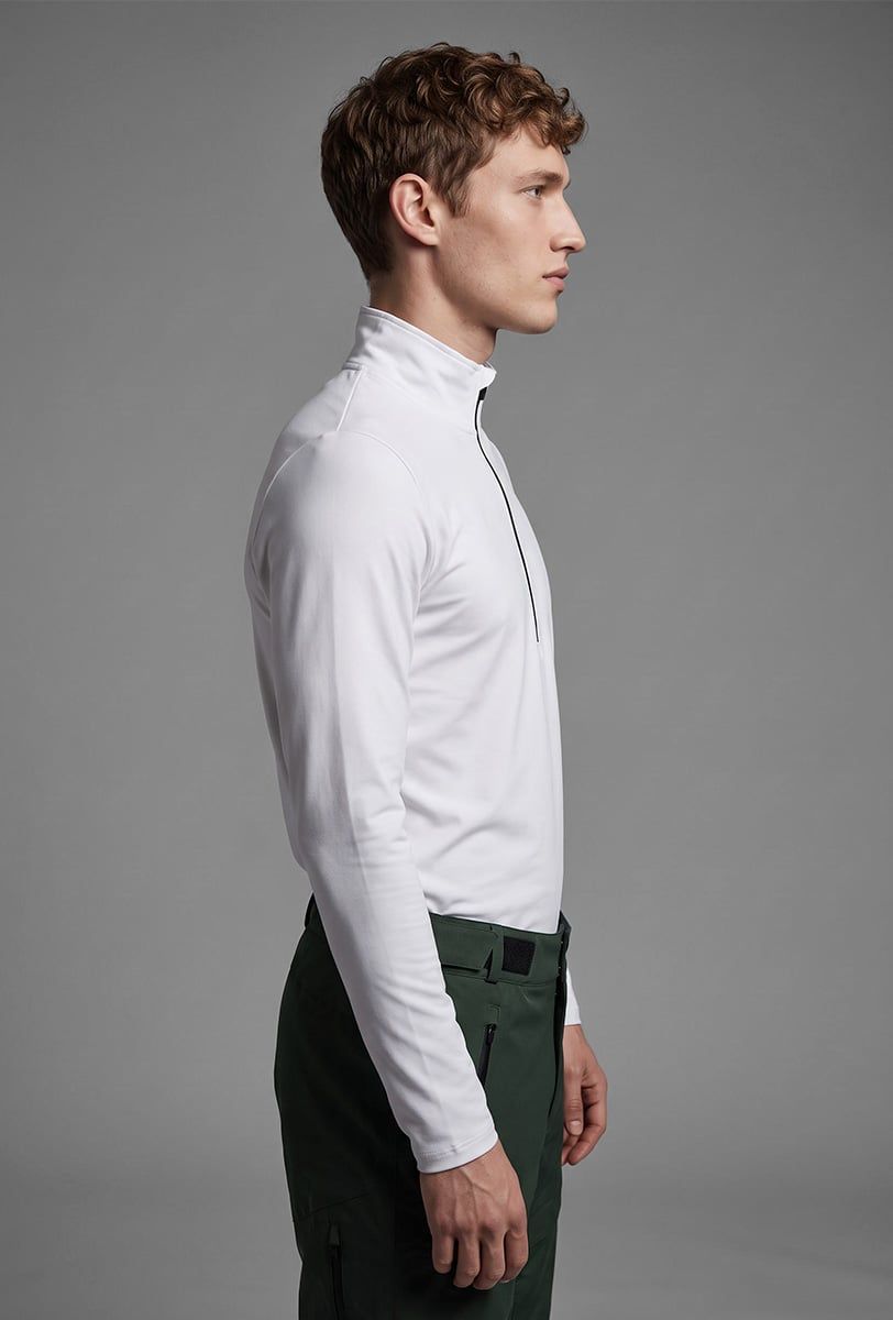 Forro polar esquí hombre Söll ACTIVE II White – vista lateral - 3