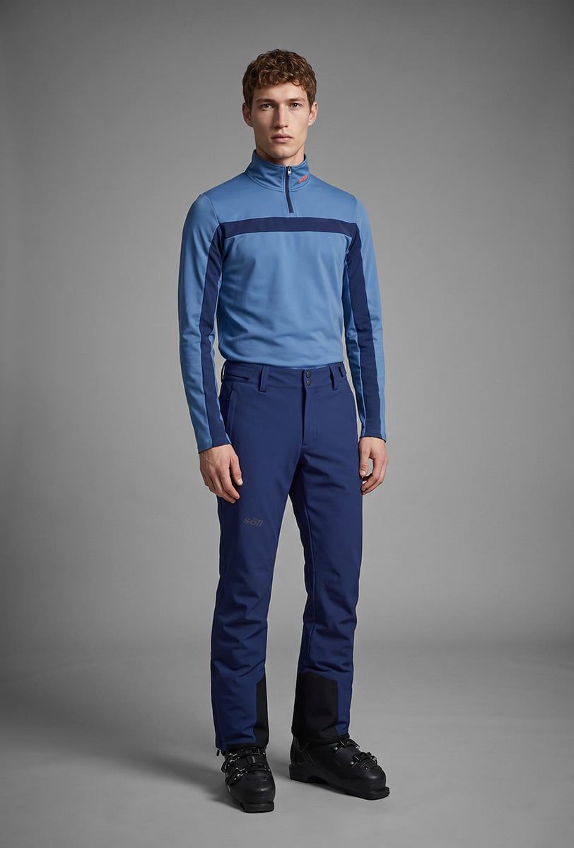 Forro polar de esquí para hombre Söll GSTAAD Moonlight Blue - 1