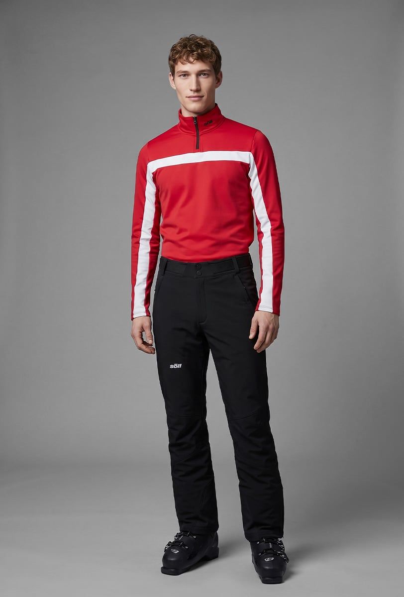 Forro polar de esquí para hombre Söll GSTAAD Red - 1