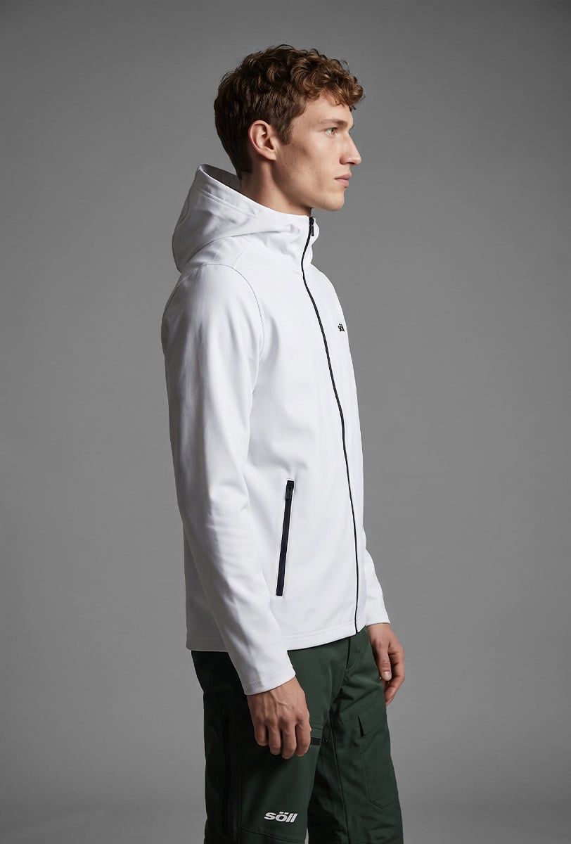 Forro polar técnico hombre Söll KLOSTERS White – vista lateral - 2
