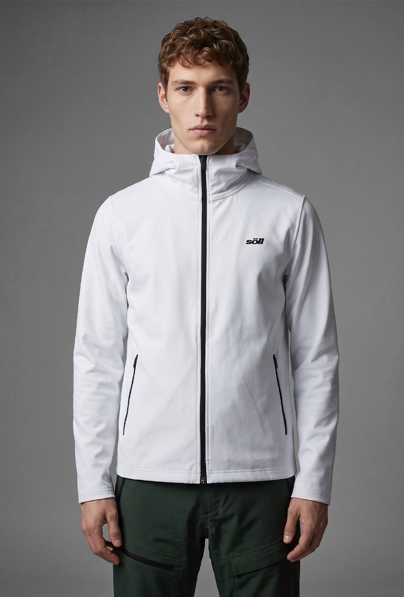 Forro polar técnico hombre Söll KLOSTERS White – primer plano - 3