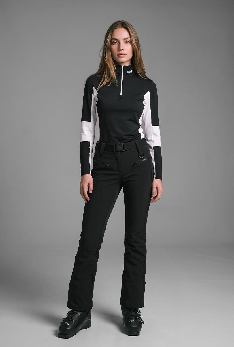 Forro polar esquí mujer Söll AVORIAZ Black - 1