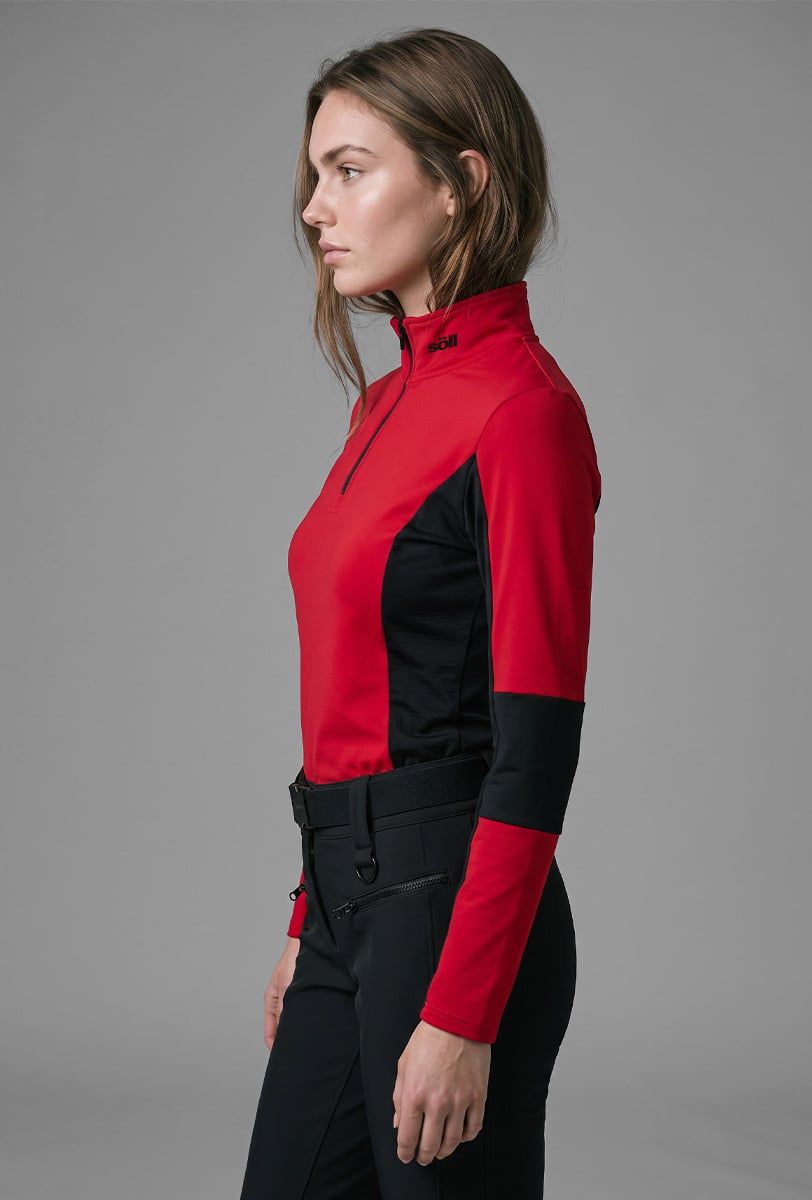Forro polar esquí mujer Söll AVORIAZ Red – vista lateral - 3