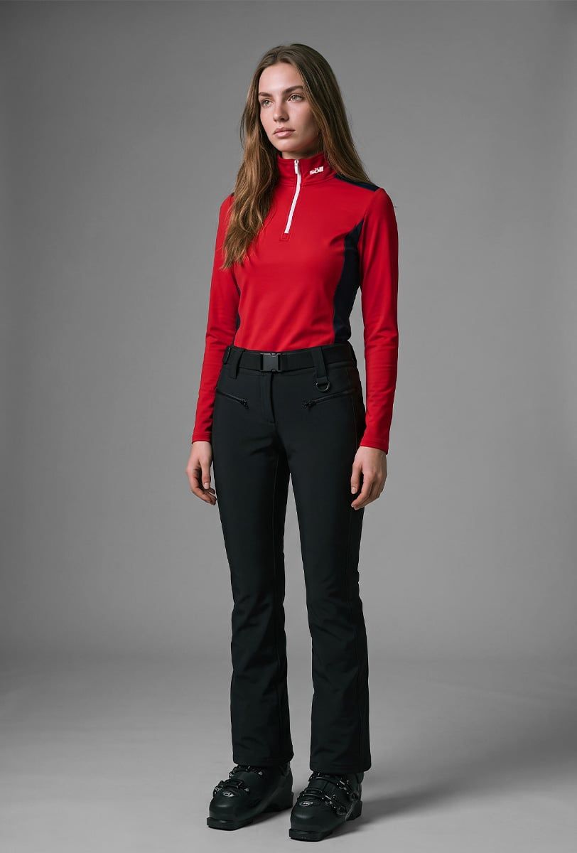 Forro polar esquí mujer Söll MEGEVE Red - 1