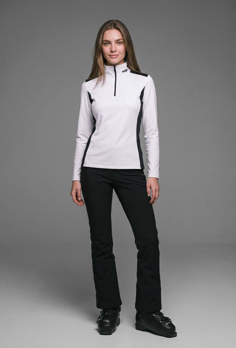 Forro polar esquí mujer Söll MEGEVE White - 1