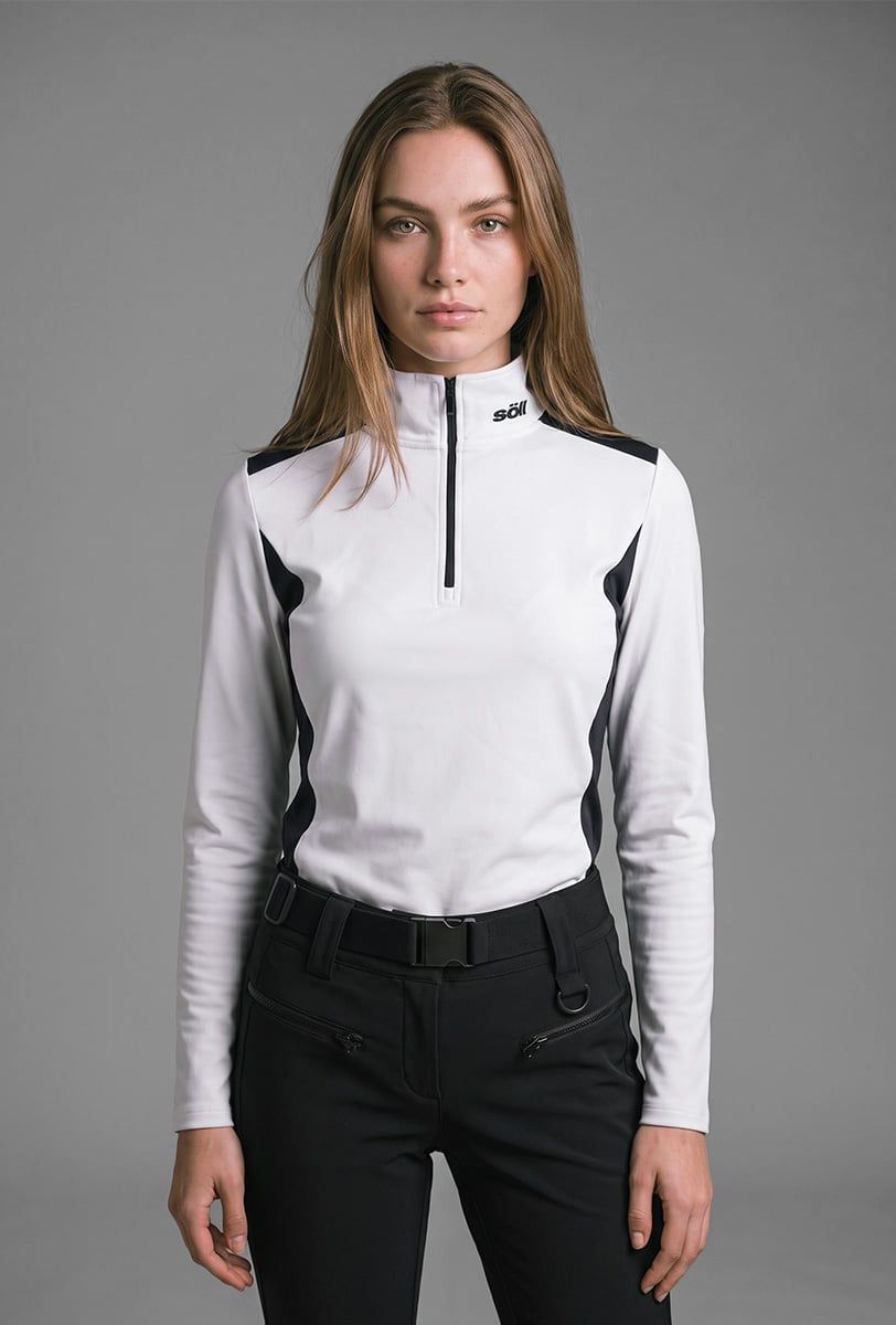 Forro polar esquí mujer Söll MEGEVE White – primer plano - 3