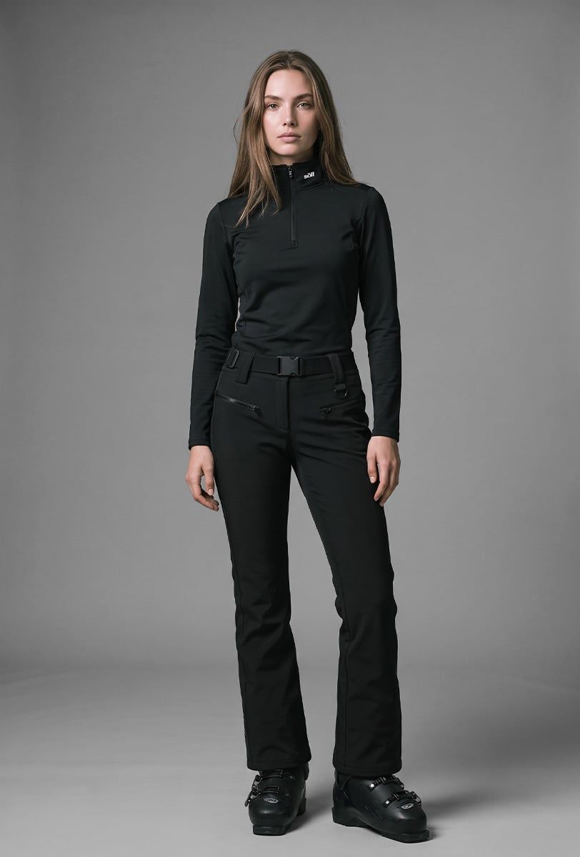 Forro polar esquí mujer Söll MORZINE Black - 1