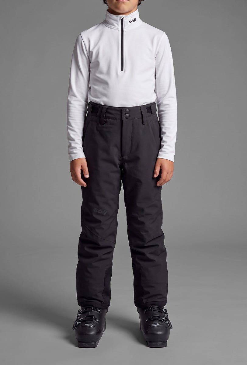 Pantalón de esquí infantil Söll AGILE Black – detalle - 4