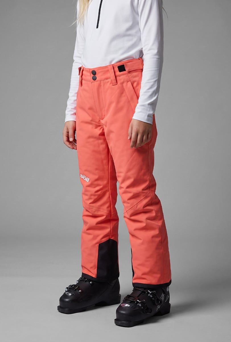 Pantalón de esquí infantil Söll AGILE Coral – detalle - 3