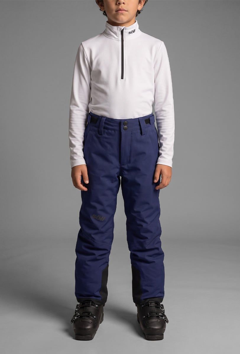 Pantalón de esquí infantil Söll AGILE Navy – detalle - 4
