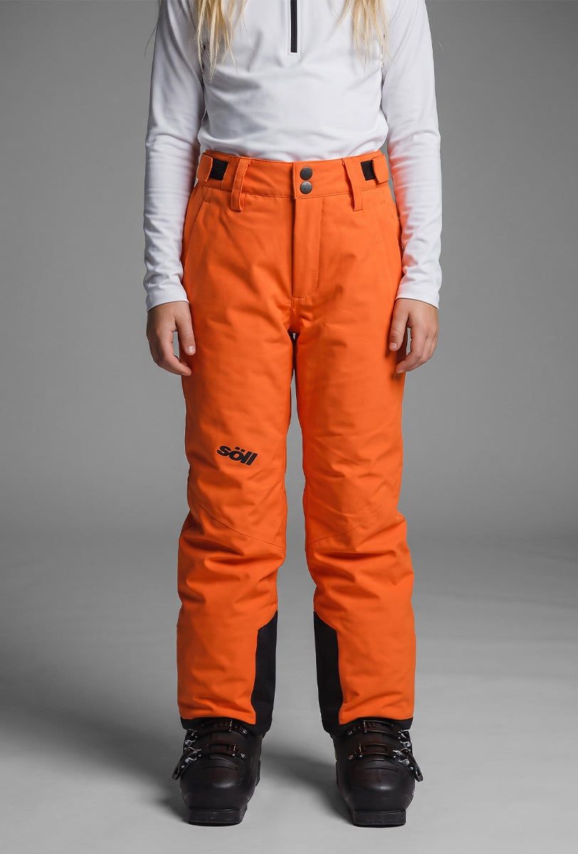 Pantalón de esquí infantil Söll AGILE Orange – detalle - 4