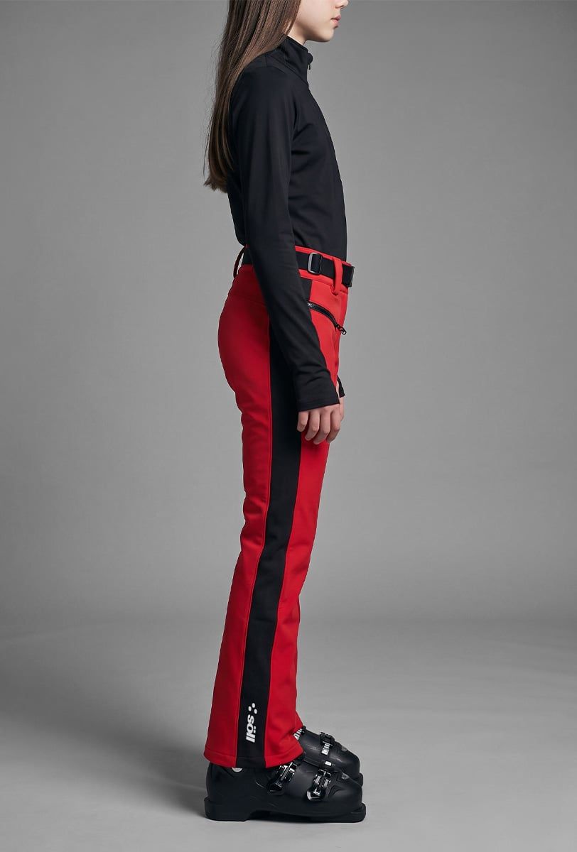 Pantalón de esquí niña Söll ROCKET Red – vista lateral - 2