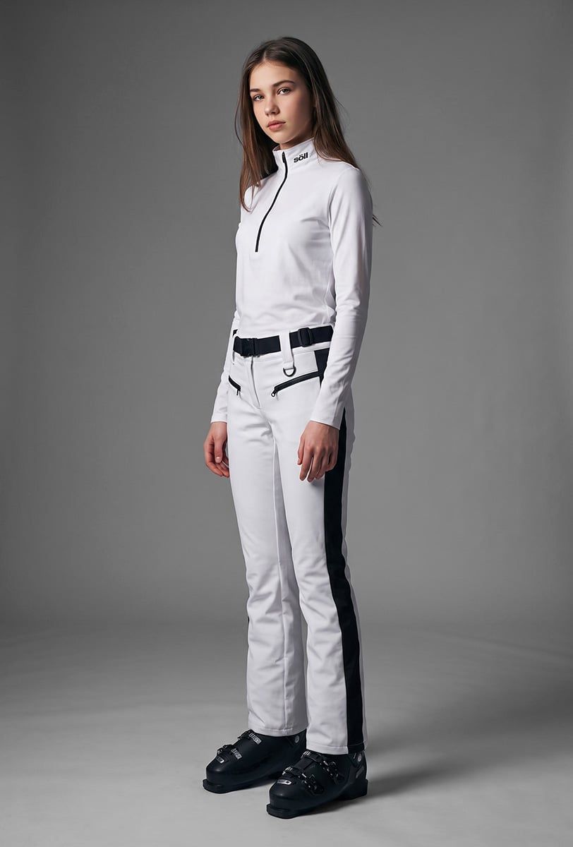 Pantalón de esquí niña Söll ROCKET White - 1