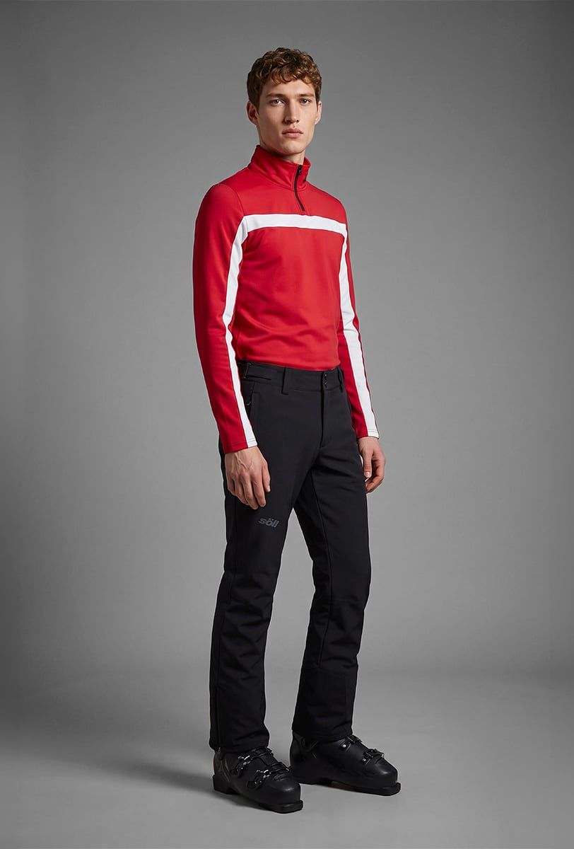 Pantalón de esquí para hombre Söll AGILE Black – detalle 2 - 4