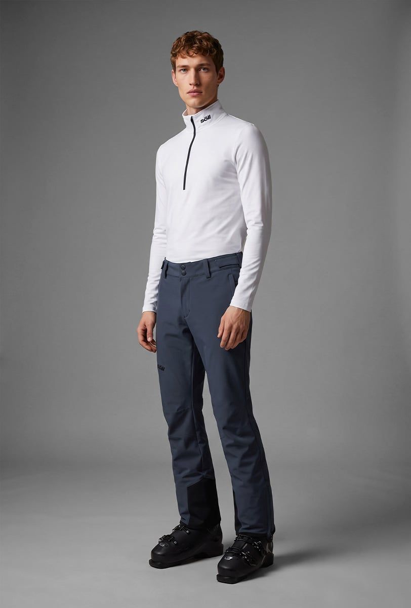 Pantalón de esquí para hombre Söll AGILE Dark Grey – detalle - 3