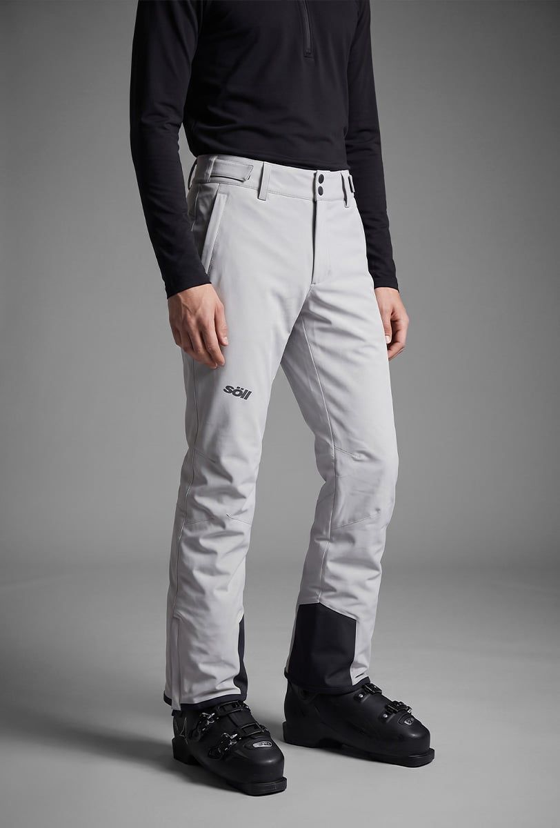 Pantalón de esquí para hombre Söll AGILE Light Grey - 1