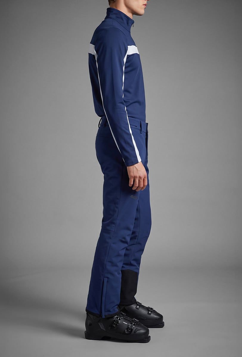 Pantalón de esquí para hombre Söll AGILE Navy – primer plano - 2