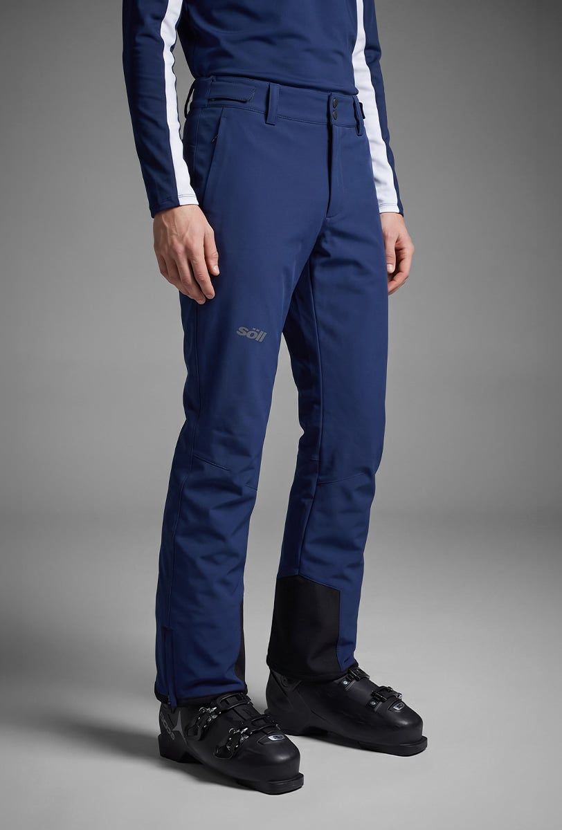 Pantalón de esquí para hombre Söll AGILE Navy – detalle 1 - 3