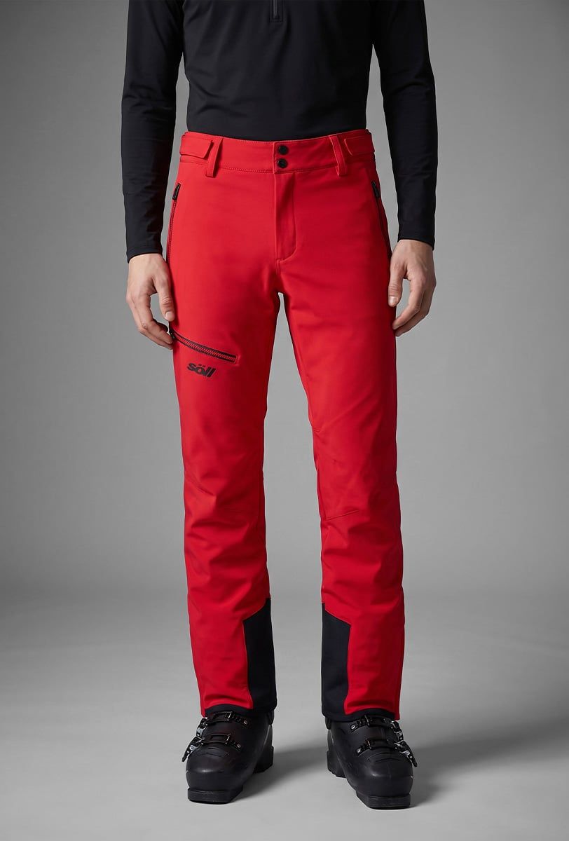 Pantalón de esquí para hombre Söll BACKCOUNTRY II Red – detalle 1 - 3