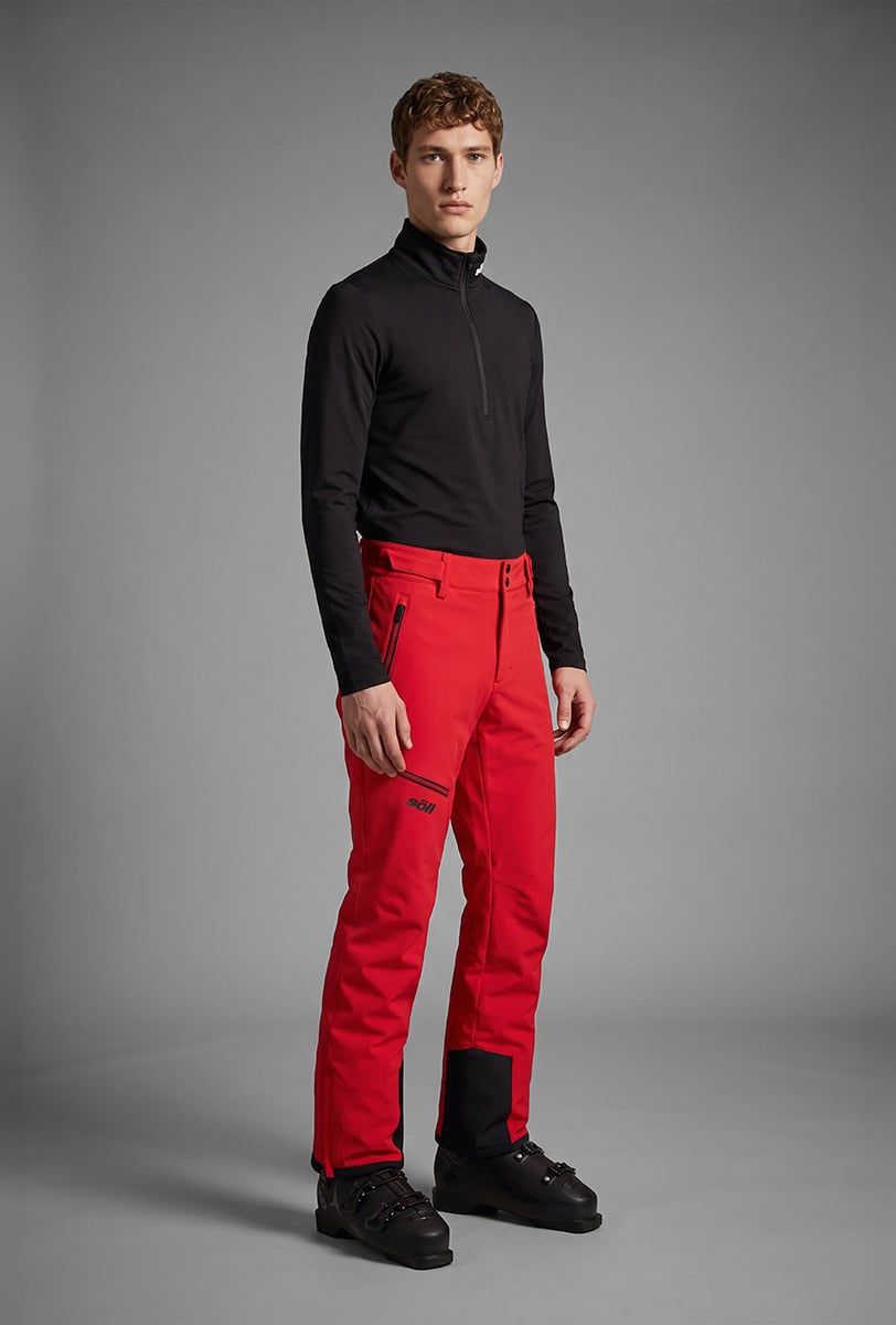 Pantalón de esquí para hombre Söll BACKCOUNTRY II Red – detalle 2 - 4