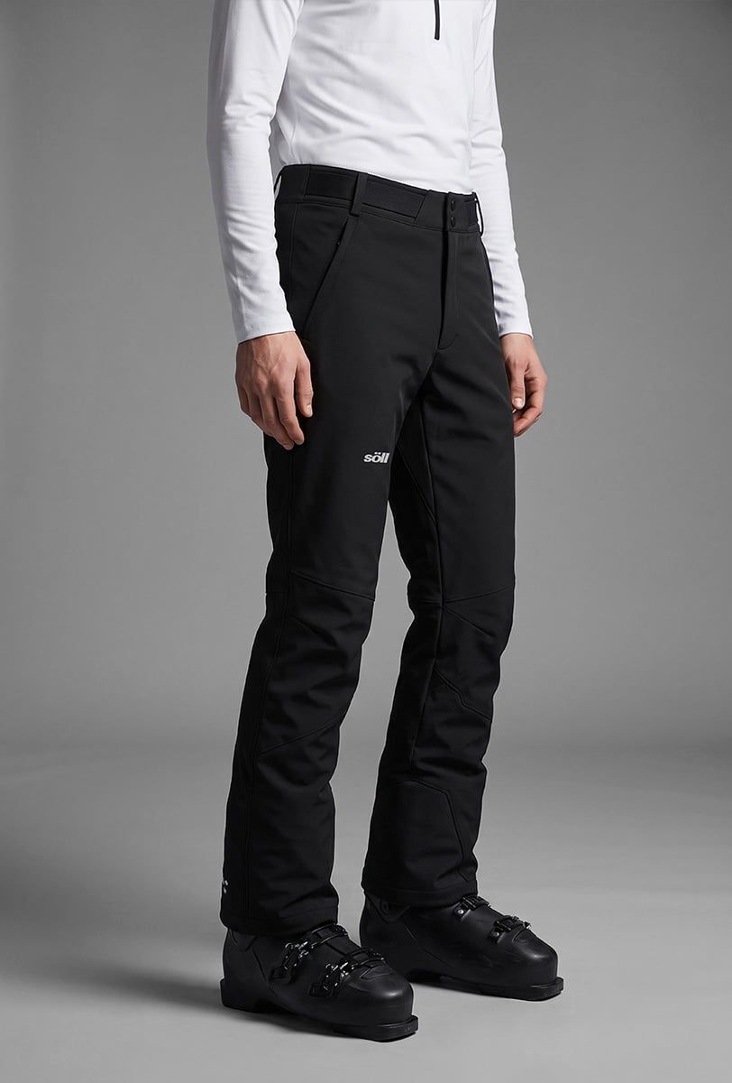 Pantalón de esquí para hombre Söll GLACIER Caviar Black – detalle - 4