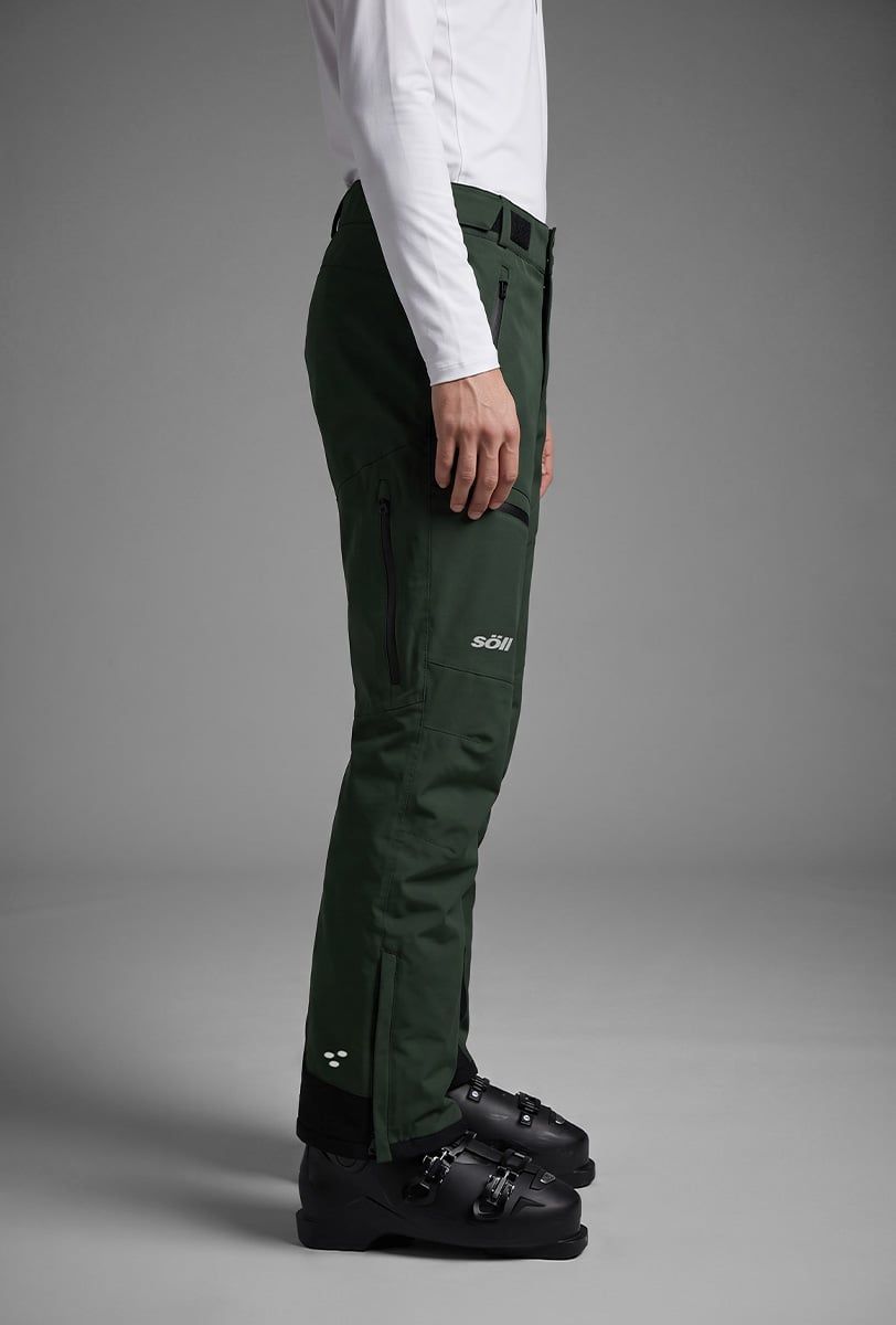 Pantalón de esquí para hombre Söll RAPTOR Deep Moss – vista lateral - 4