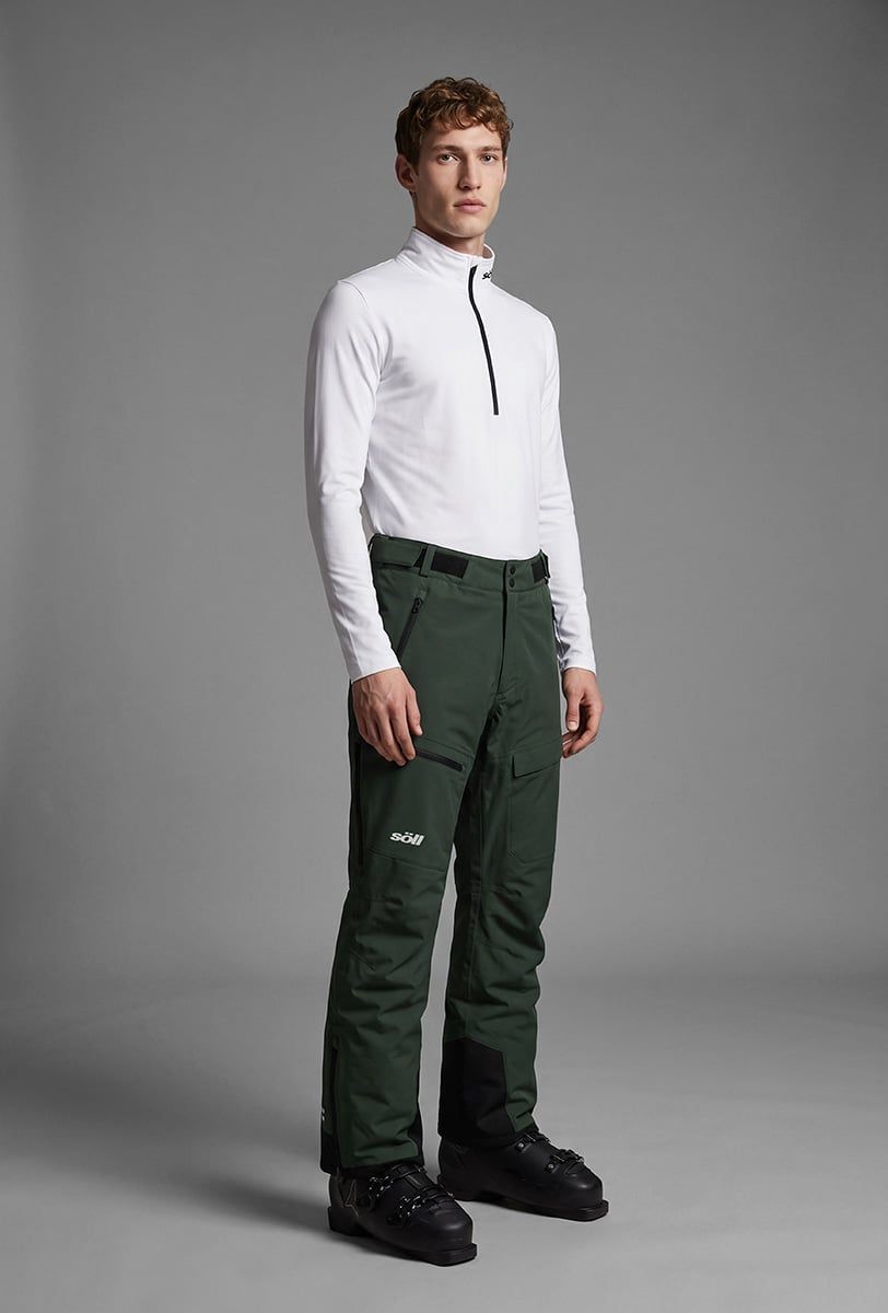 Pantalón de esquí para hombre Söll RAPTOR Deep Moss – vista frontal - 5